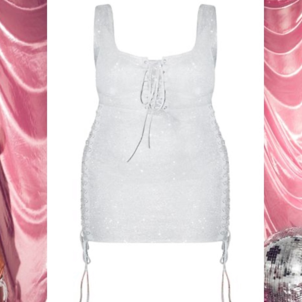 Lace up dress